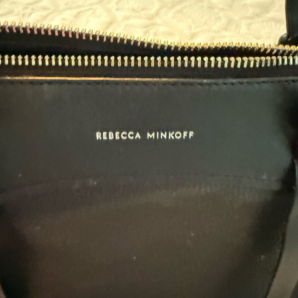 Rebecca Minkoff Black Structured Tote with Timeless Design - Picture 4 of 16